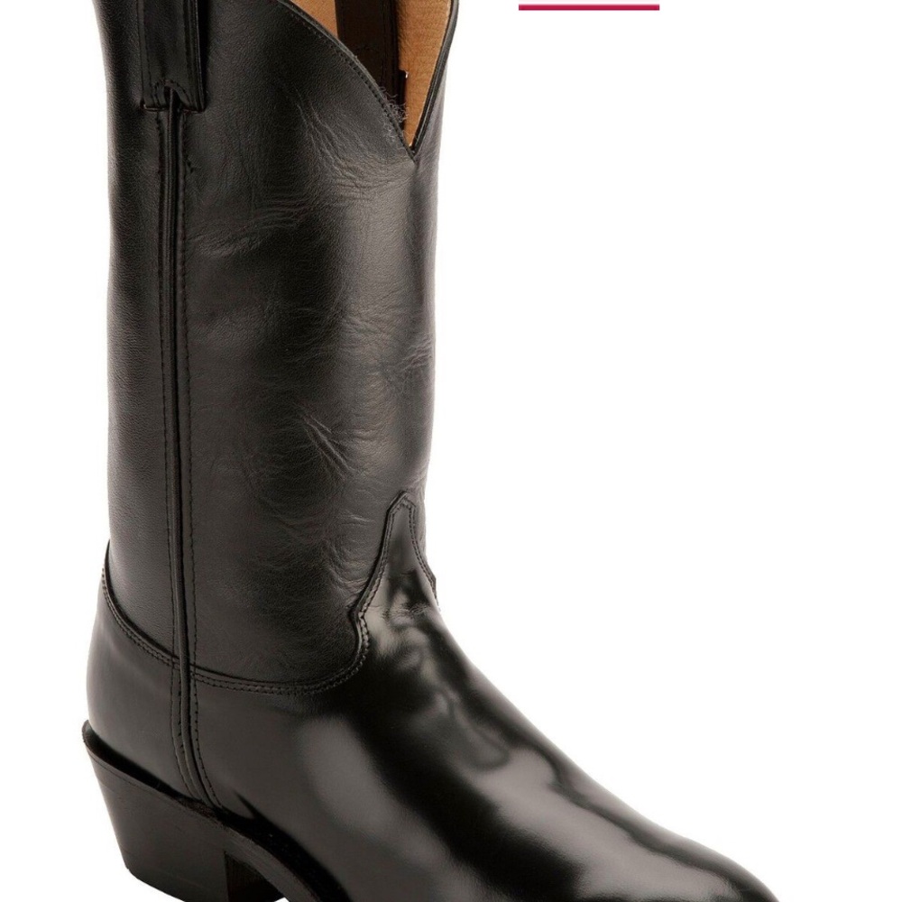Justin Boots Black Leather Men's Boots